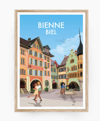 Biel plakatze bienne poster affiche suisse
