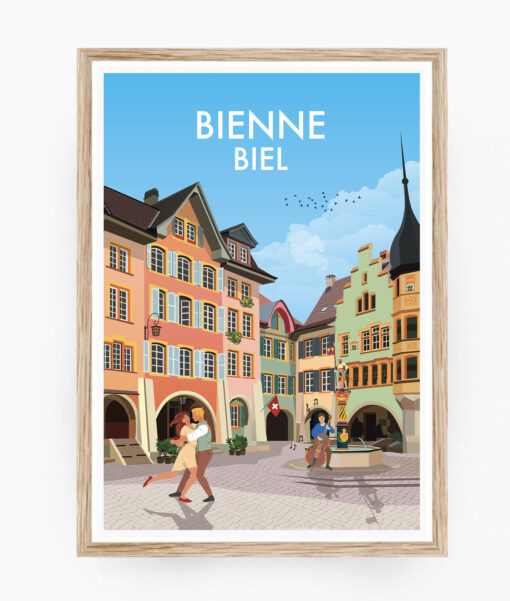 Biel plakatze bienne poster affiche suisse