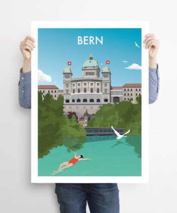 Man-holding-50x70cm-swiss-poster-Bern-copy