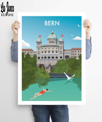 Man-holding-50x70cm-swiss-poster-Bern-copy