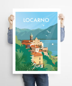 Man-holding-50x70cm-swiss-poster-Locarno-