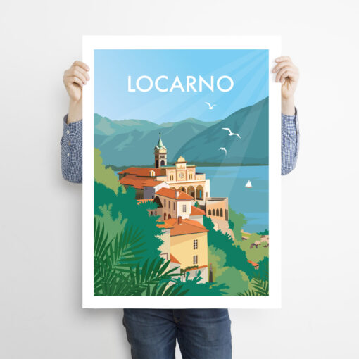 Man-holding-50x70cm-swiss-poster-Locarno-