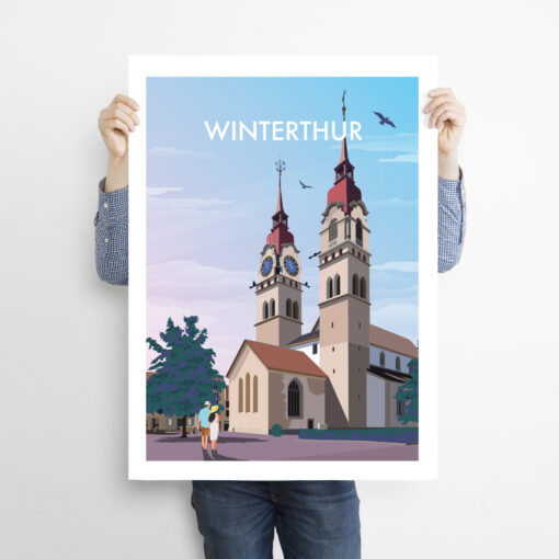Man-holding-50x70cm-swiss-poster-Winterthur-copy