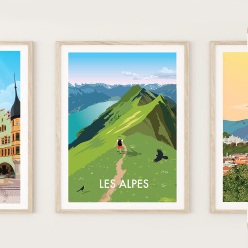 Posters-on-wall-Alpes