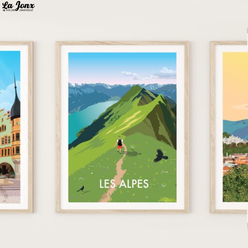 Posters-on-wall-Alpes