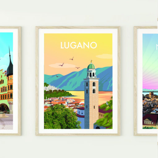 Posters-on-wall-Lugano-