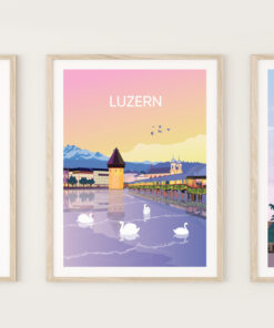 Posters-on-wall-Luzern-