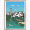 affiche fribourg canton suisse poster 1