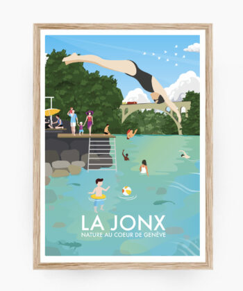 affiche geneve suisse leman la jonx jonction