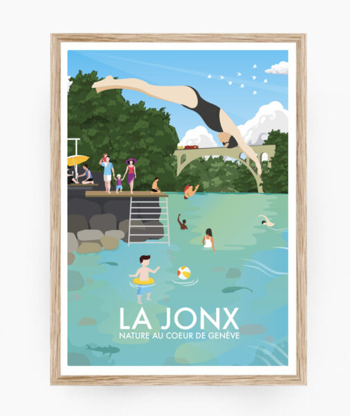 affiche geneve suisse leman la jonx jonction