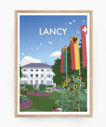 affiche geneve suisse leman lancy