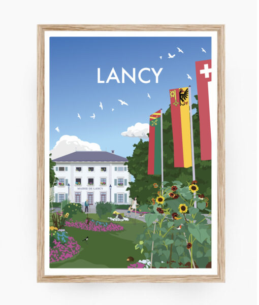 affiche geneve suisse leman lancy