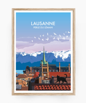 affiche poster lausanne vaud suisse