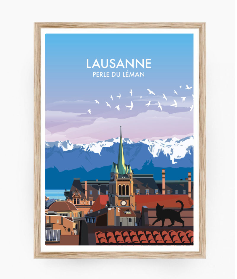 affiche poster lausanne vaud suisse