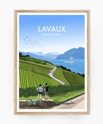 affiche poster lavaux suisse canton vaud