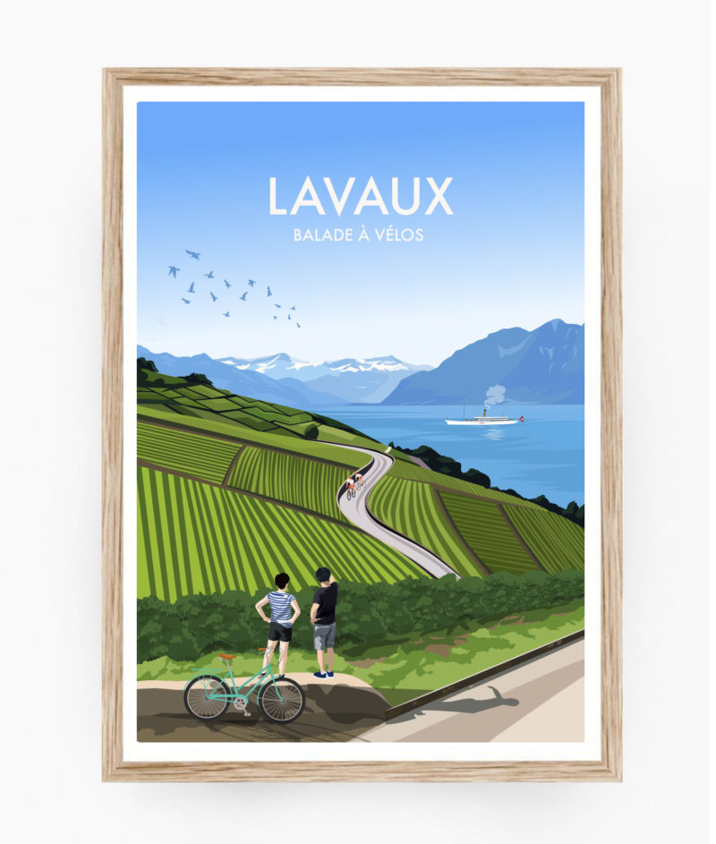 affiche poster lavaux suisse canton vaud