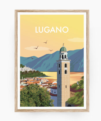 lugano poster svizzera suisse affiche