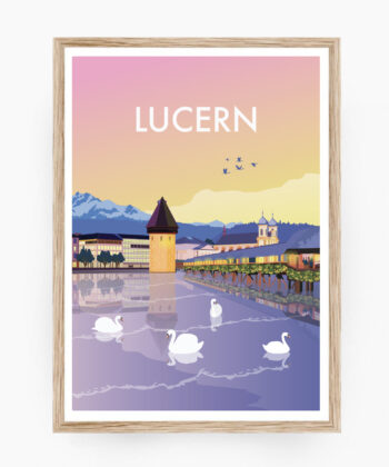 Affiche Gruyères – poster suisse, décoration murale, cadeau suisse