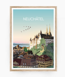 poster affiche neuchatel suisse