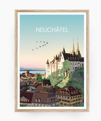 poster affiche neuchatel suisse