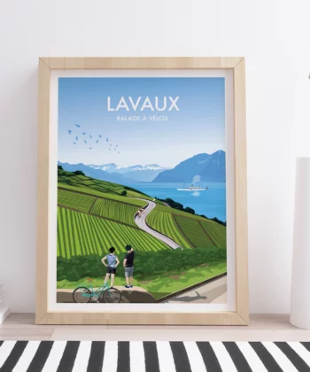 affiche poster lavaux suisse canton vaud