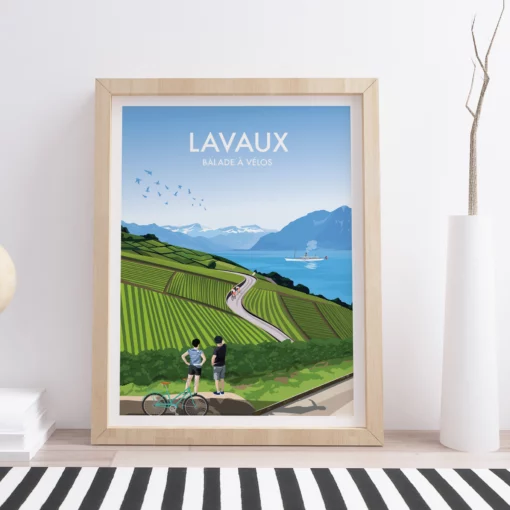 affiche poster lavaux suisse canton vaud