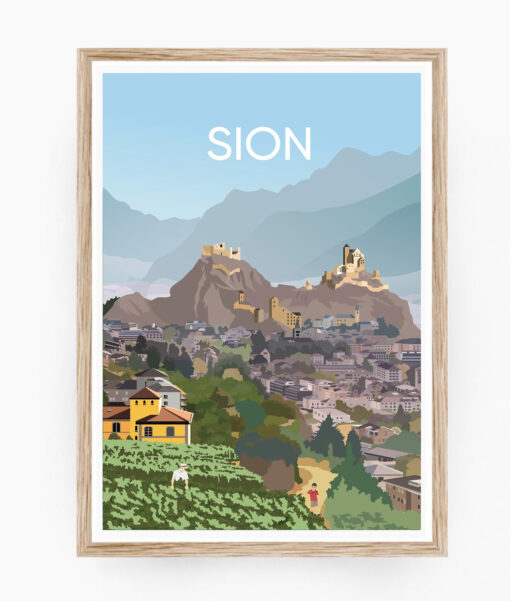 poster sion suisse valais wallis