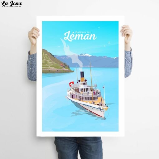 Man-holding-bateau-du-leman