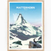 Matterhorn - Affiche d'hivers