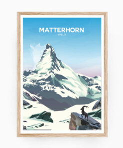 Matterhorn - Affiche d'hivers
