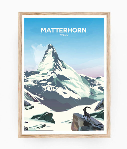 Matterhorn - Affiche d'hivers