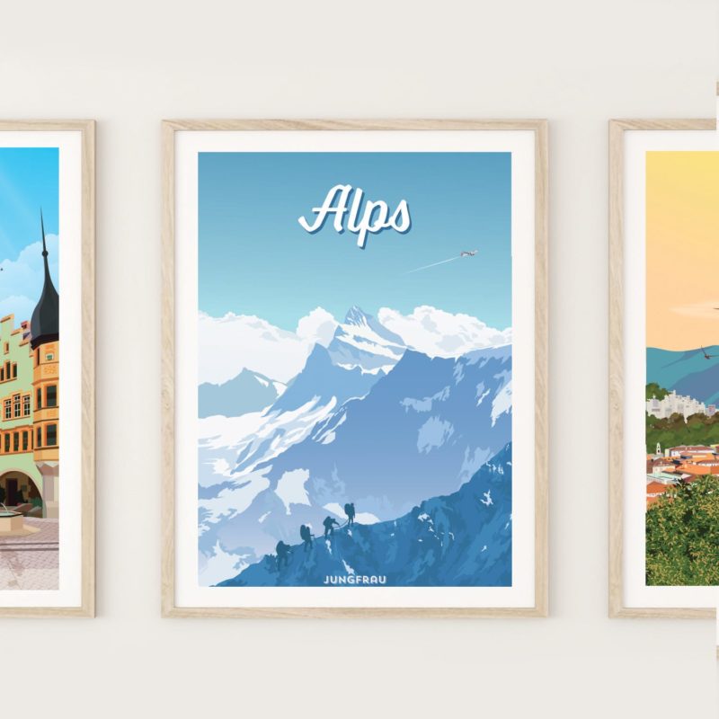 Posters-on-wall-alpes