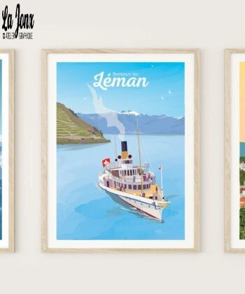 Posters-on-wall-bateau-du-leman