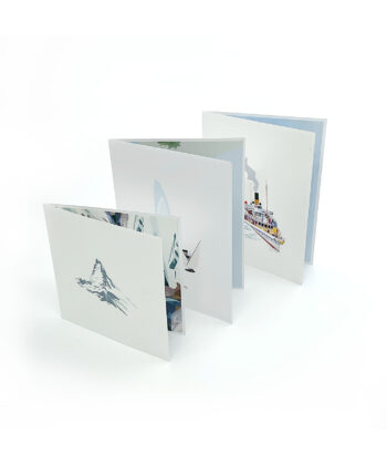 Pack de 3 cartes 3D (popup cards) illustrées de Suisse