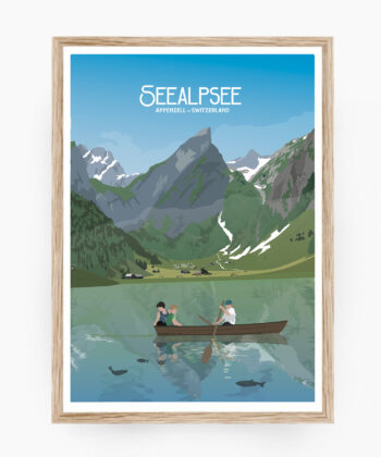 Poster Du Lac de Seealpsee, Appenzell