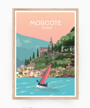 Affiche/Poster de Morcote, Tessin