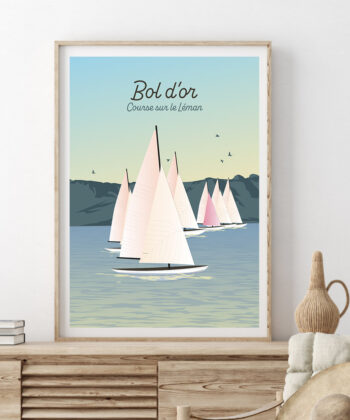 Poster Bol d'or on a desk