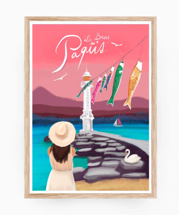 Affiche L'été Suisse – poster suisse, décoration murale, cadeau suisse