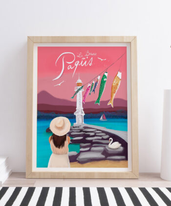 Affiche L'été Suisse – poster suisse, décoration murale, cadeau suisse