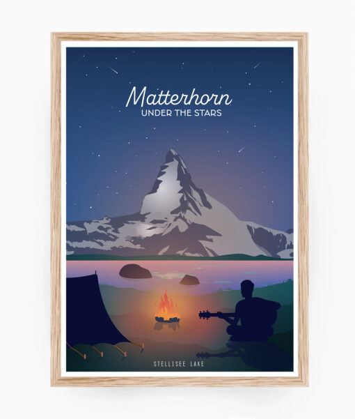 Affiche L'été Suisse – poster suisse, décoration murale, cadeau suisse