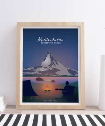 Affiche L'été Suisse – poster suisse, décoration murale, cadeau suisse