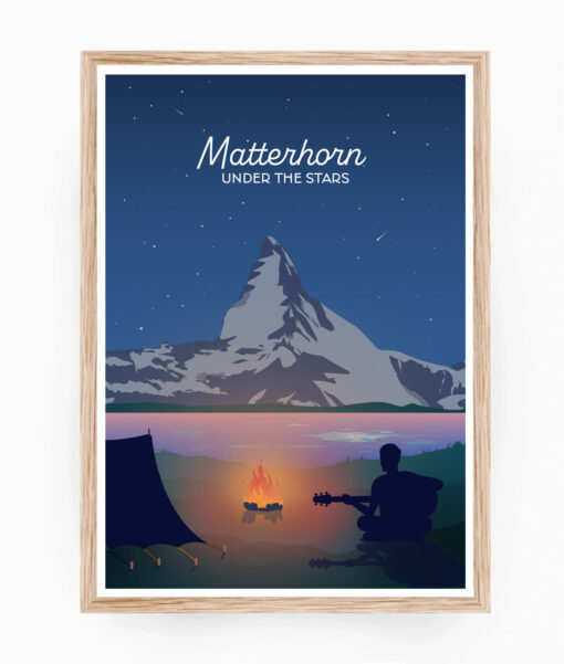 Matterhorn under the stars