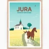 Poster vom Schweizer Jura, den Freibergen