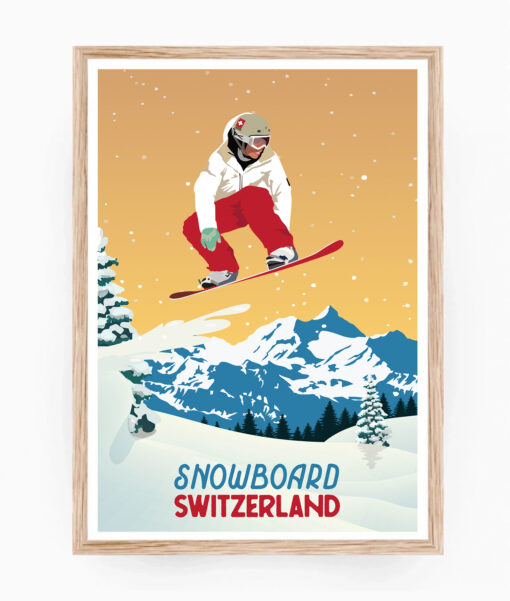 Snowboard in Switzerland