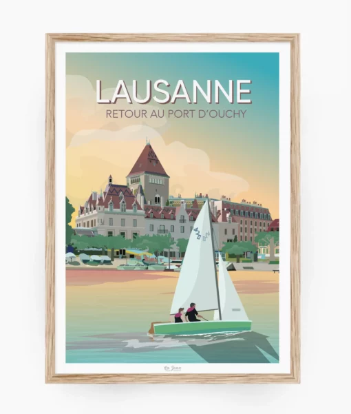 Lausanne, back to the port