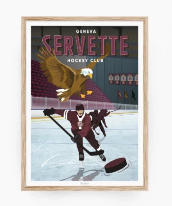 Affiche Genève Servette Hockey Club – poster suisse, décoration murale, cadeau suisse