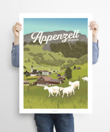 Affiche Alpen – poster suisse, décoration murale, cadeau suisse