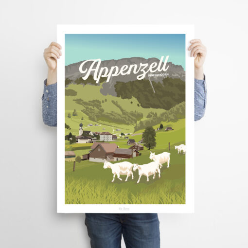 Affiche Alpen – poster suisse, décoration murale, cadeau suisse