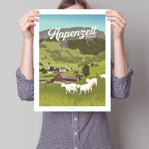 Affiche Alpen – poster suisse, décoration murale, cadeau suisse