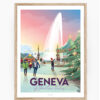 Poster of christmas market in Geneva